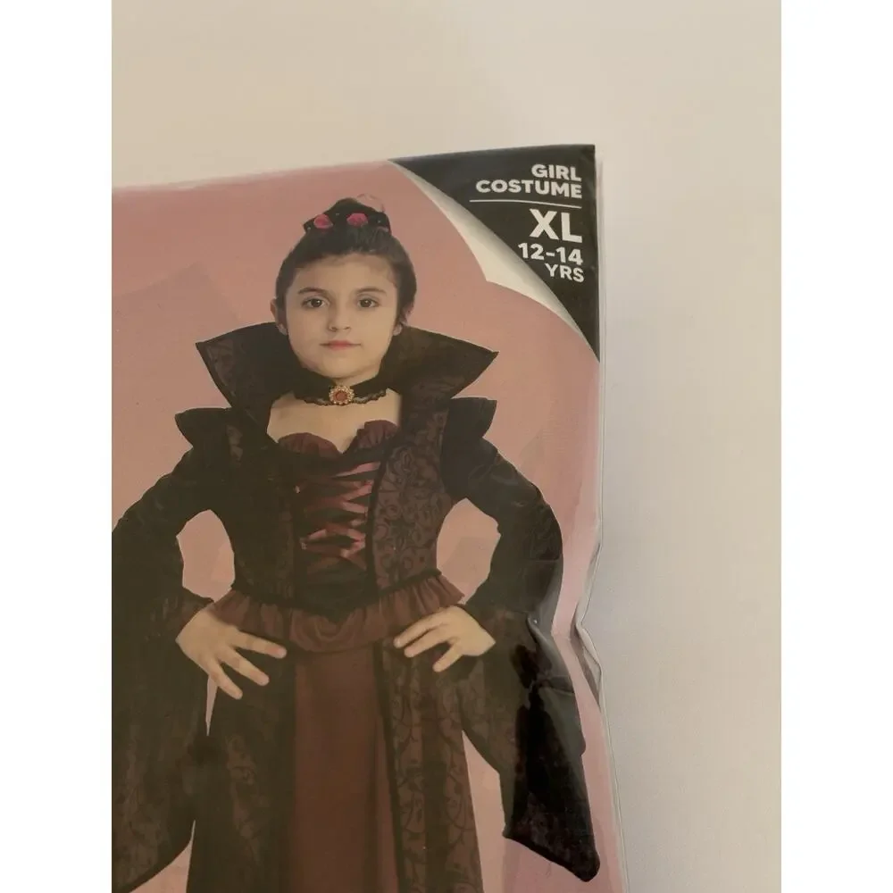 Spooktacular Halloween Girls Vampire Costume Dress Size XL Dress Only